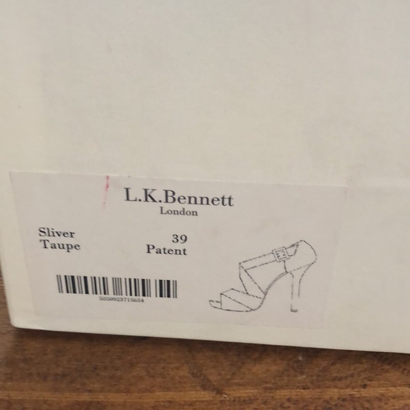 L.K. Bennett Silver Taupe Patent - Picture 11 of 11